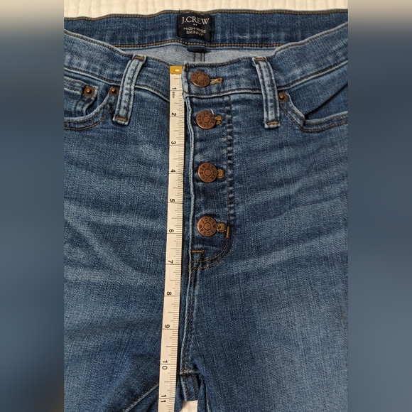 J Crew High Rise Button Fly Skinny Jean - Picture 4 of 10